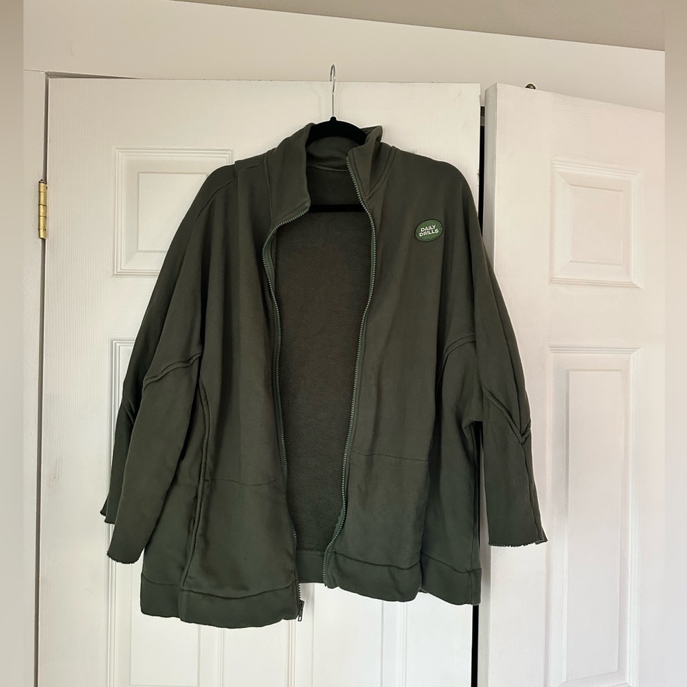 Daily Drills Forest Green Zip-Up - Picture 3 of 4